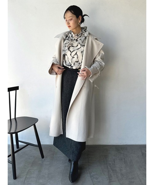 SNIDEL（スナイデル）の「ウールカシミヤスタンドカラーコート（その他