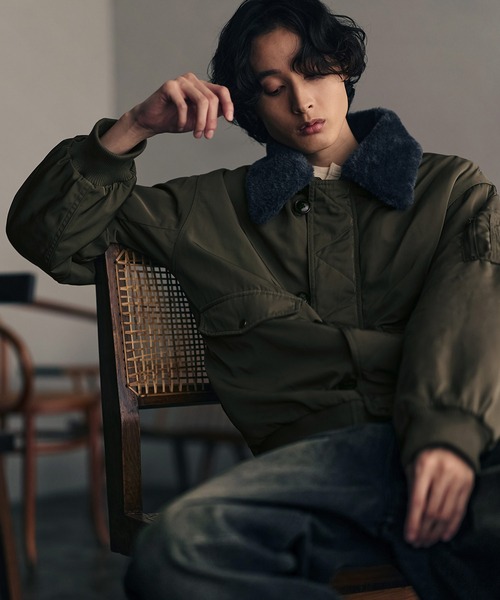 Bleme（ブレム）の「2WAYフライトジャケット / N-2B ミリタリー