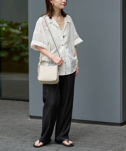 FRAMeWORK（フレームワーク）の「カットワーク刺繍半袖シャツ（シャツ