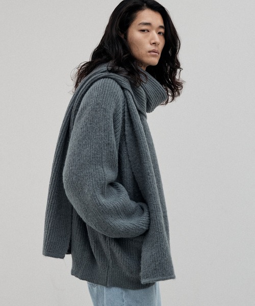 WYM LIDNM（ウィム バイ リドム）の「SHAGGY STOLE ENSEMBLE CARDIGAN