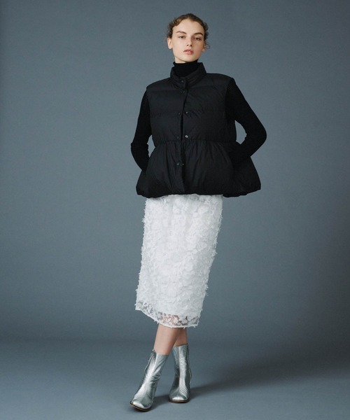PaDD（パッド）の「PaDD / ペプラムダウンベスト（ダウンベスト）」 - WEAR