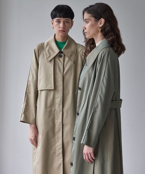 city（シティ）の「【CITY】ハイカウントコットンステンカラーコート