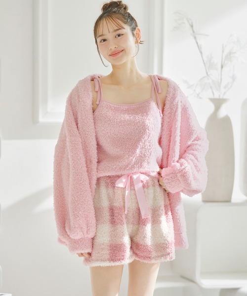 セール】【3点セット・もこもこ温活】モールニット風ルームウエア