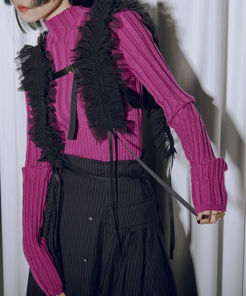 Multi-layered 2way フリルハーネス（サスペンダー）｜Ezick（エジック