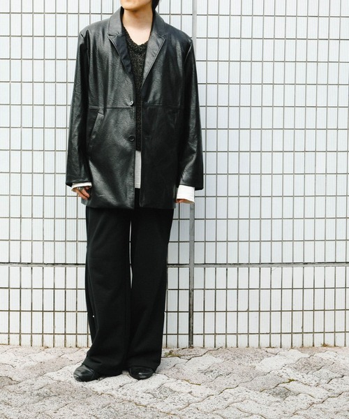 セール】フェイクレザーミドルジャケット（その他アウター）｜SENSE OF