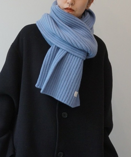 TODAYFUL/トゥデイフル】Rib Knit Muffler/リブニットマフラー