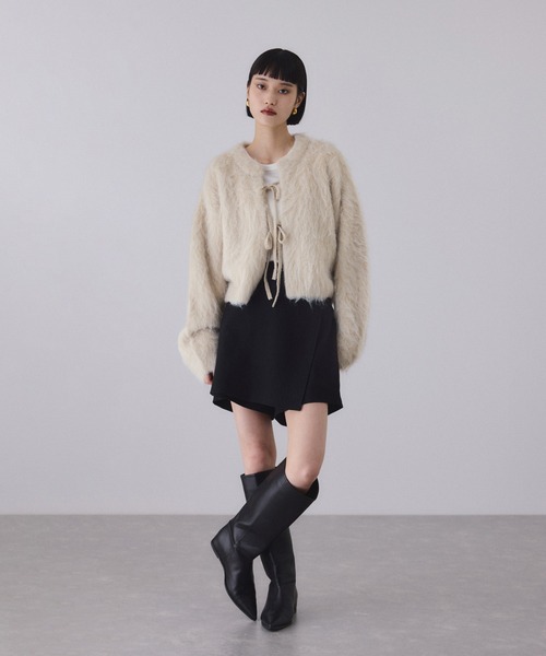 セール】アルパカフラッフィーカーディガン（カーディガン/ボレロ
