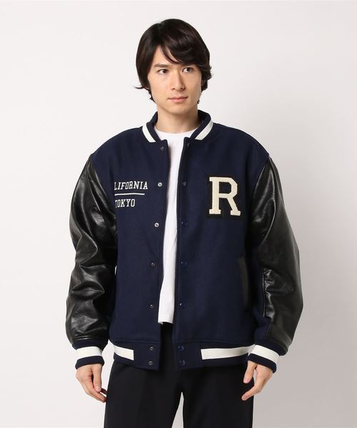 Re:room（リルーム）の「Rロゴビッグスタジアムジャンパー（スタジャン
