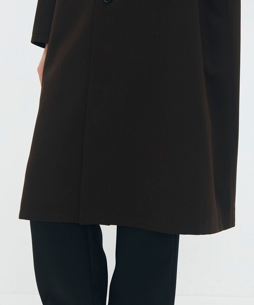 ウールギャバジン スタンドカラーコート（ステンカラーコート）｜CABaN