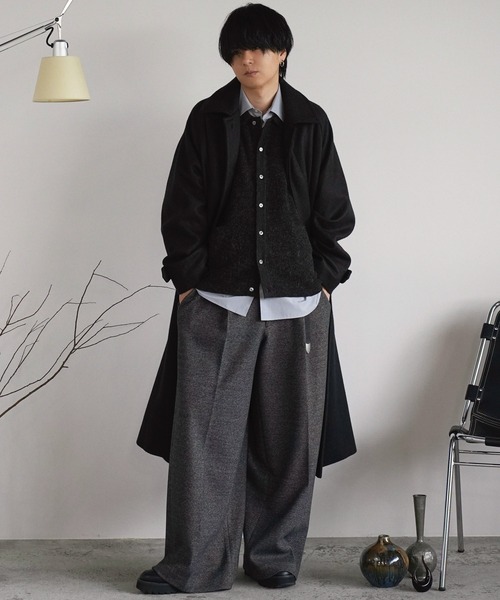 WYM LIDNM（ウィム バイ リドム）の「WOOLY HERRINGBONE BALMACAAN