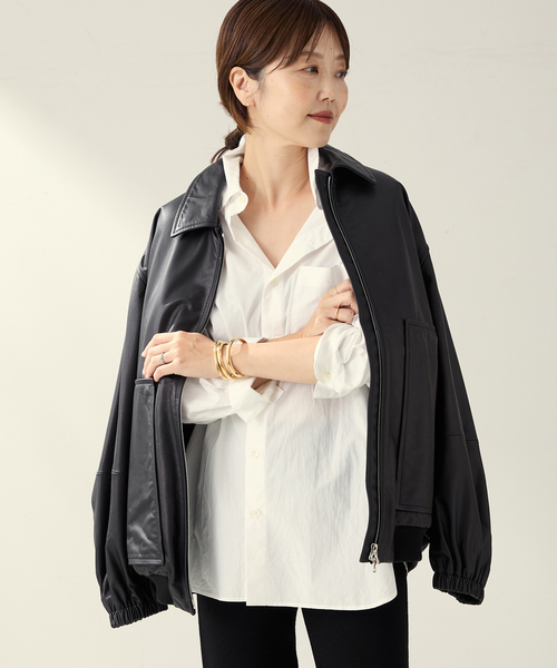 セール】R'IAM レザーブルゾン（ライダースジャケット）｜Plage