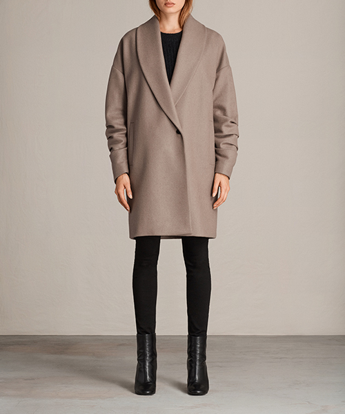ALLSAINTS（オールセインツ）の「KENZIE RUCHE COAT（チェスターコート