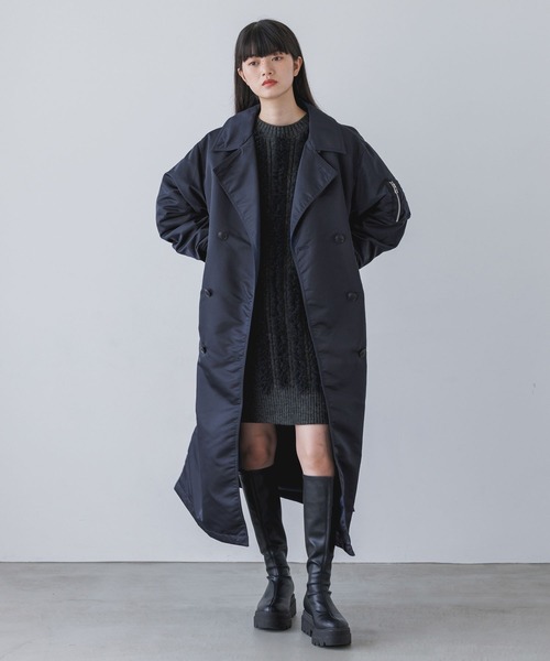 yuw（ユウ）の「ナイロンツイルトレンチコート 970767（ナイロン