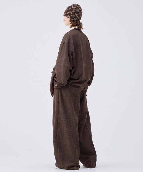 Oversized double-breasted jacket/オーバーサイズダブルブレスト