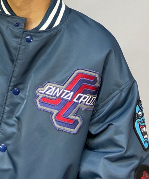 SANTACRUZ/サンタクルーズ スタジャン ナイロンジャケット/オーバー