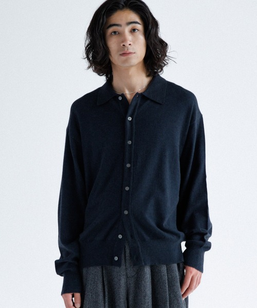 Knit polo cardigan / ニットポロカーディガン（カーディガン/ボレロ
