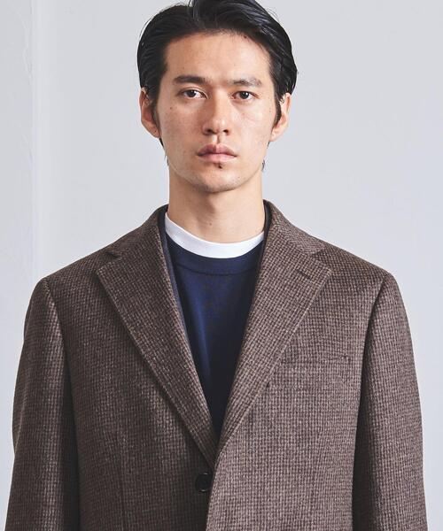 UNITED ARROWS チェスターコート ブラウン ハウンドトゥース UNITED ARROWS（ユナイテッドアローズ）の「<UNITED ARROWS> ハウンド