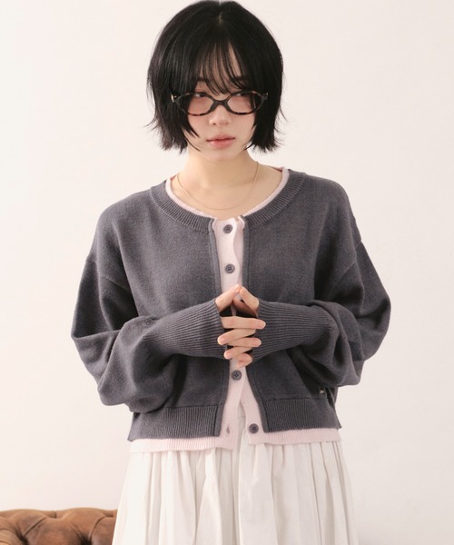 layered design cardigan / レイヤードデザインカーディガン