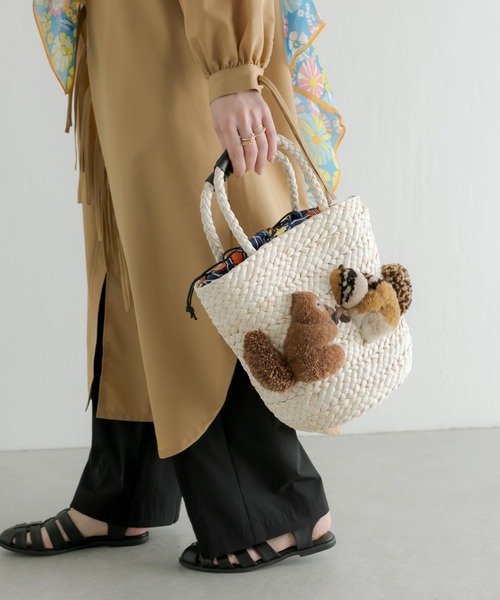 ear PAPILLONNER（イアパピヨネ）の「キャラかごバッグ（かごバッグ