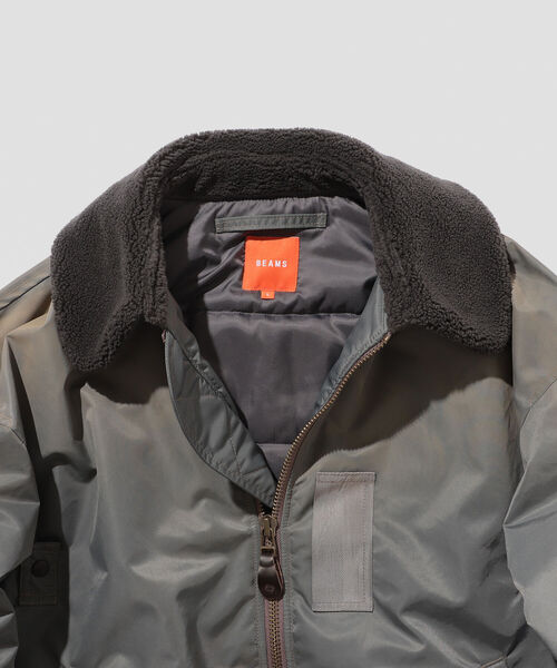 BEAMS（ビームス）の「BEAMS / ビッグ フェード ミリタリーブルゾン