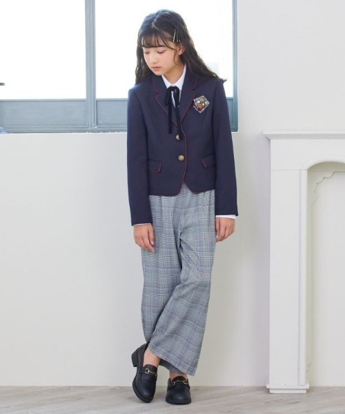 ELLE en noir（エルアンノアール）の「【卒服】ブレザーワイドパンツ