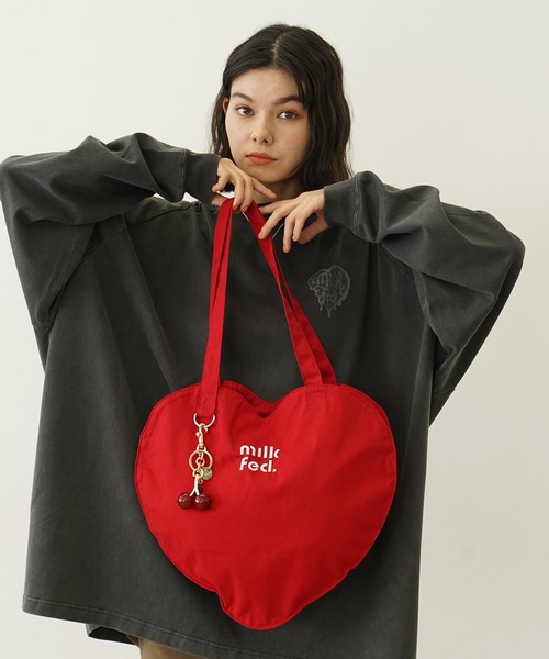 セール】HEART SHAPED TOTE BAG（トートバッグ）｜MILKFED.（ミルク