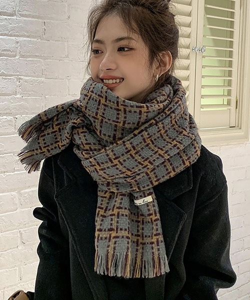 チェック柄マフラー（マフラー）｜Bifrost（ビフレスト）の