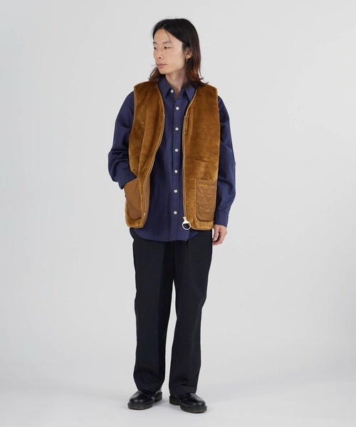 Barbour/バブア― karin faux fur gilet カリン ダイヤキルトファー