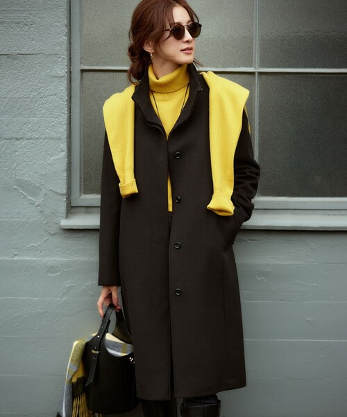 ウールカシミヤビーバー スタンドカラー コート（その他アウター）｜23