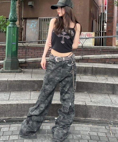 ROSEN KREUZ（ローゼンクロイツ）の「【Rosen Kreuz】ZIP WIDE BAGGY