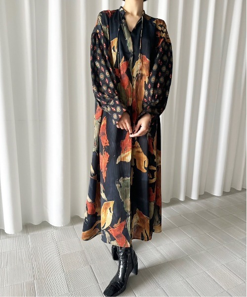 WATERCOLOR PAINT FLORAL DRESS（ワンピース）｜Ameri（アメリ）の