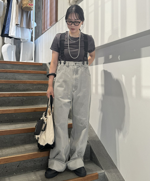 セール】PAYDAY /ペイデイ サスペンダー付きペイント加工デニム