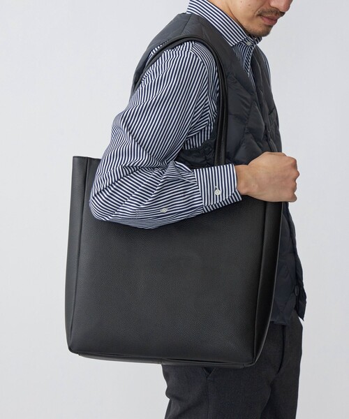 SHIPS: スマート レザー ヴァーティカル トートバッグ（トートバッグ