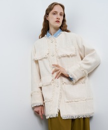 LANVIN en Bleu｜ランバンオンブルーのノーカラージャケット通販
