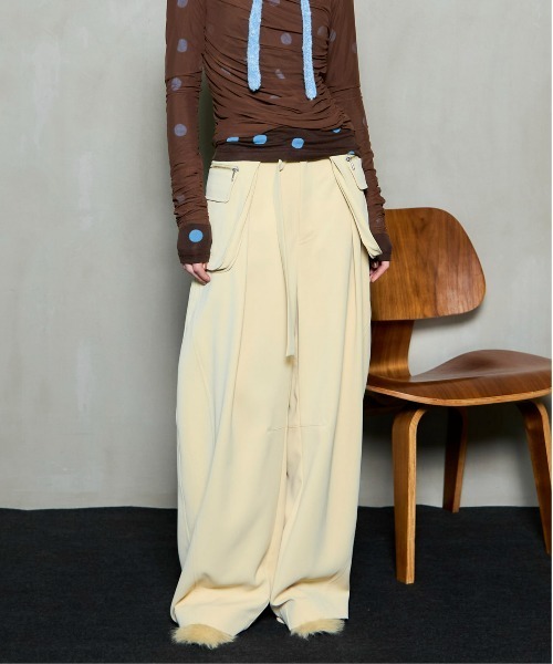 Pocket Belt Double Cross Pants / ポケットベルトダブルクロスパンツ