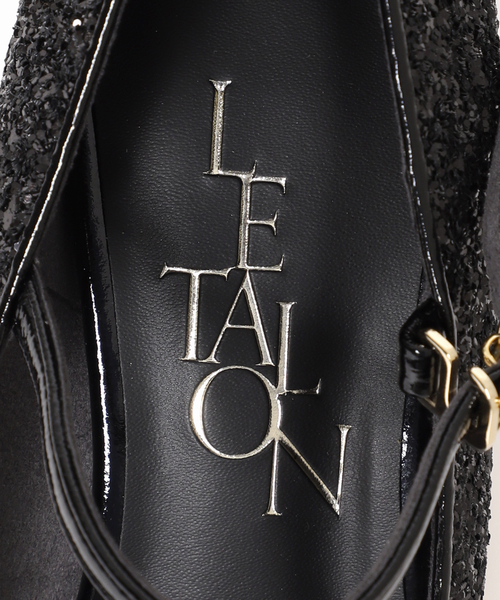 LE TALON（ルタロン）の「5.5cmスクエアグリッターパンプス（パンプス