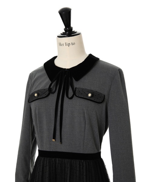 Her lip to（ハーリップトゥー）の「Garnier Pleated Dress