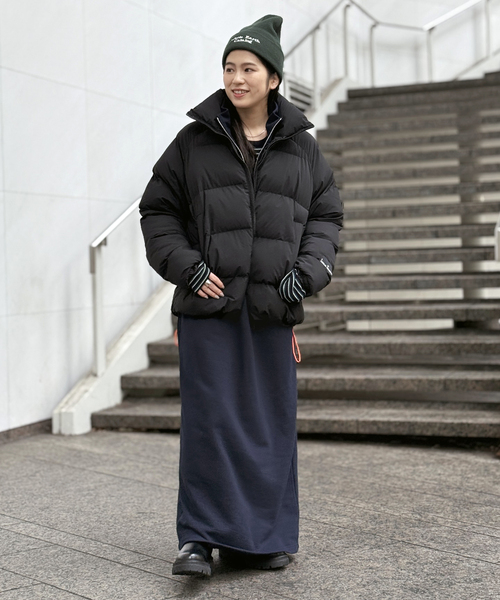 ハーフジップスウェットドレス（ワンピース）｜EVERYDAY I LIKE