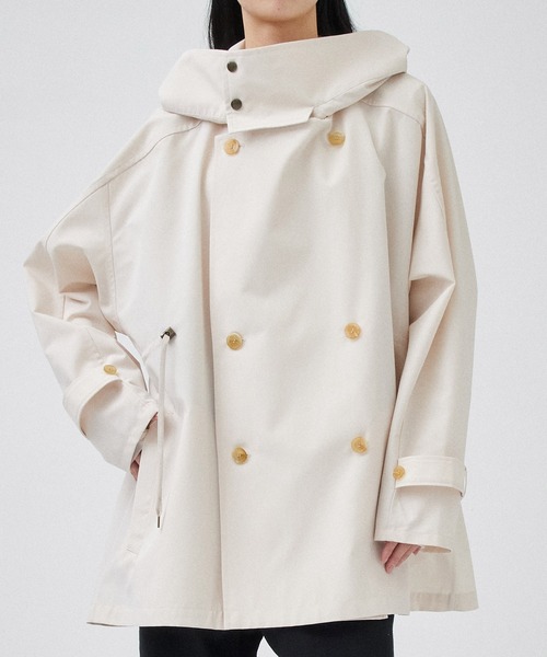 VACHEMENT/ヴァシュモン】リサイクルシェルタフタショートトレンチ