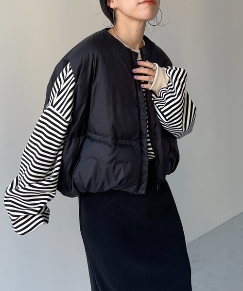 wee9s（ウィークス）の「egg down vest / エッグショートダウンベスト