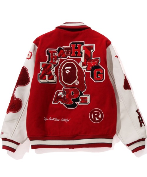 A BATHING APE（アベイシングエイプ）の「BAPE MULTI MOTIF VARSITY