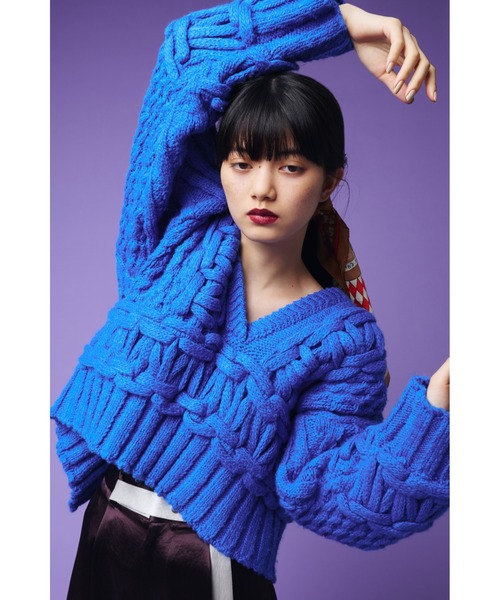 mici（ミチ）の「(mici)ケーブルニット（ニット/セーター）」 - WEAR