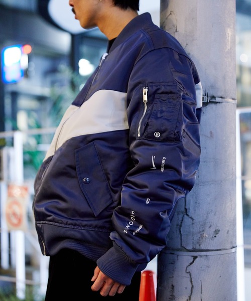 NIKE（ナイキ）の「NIKE SYNFL SWOOSH BOMBER / ナイキ スウッシュ