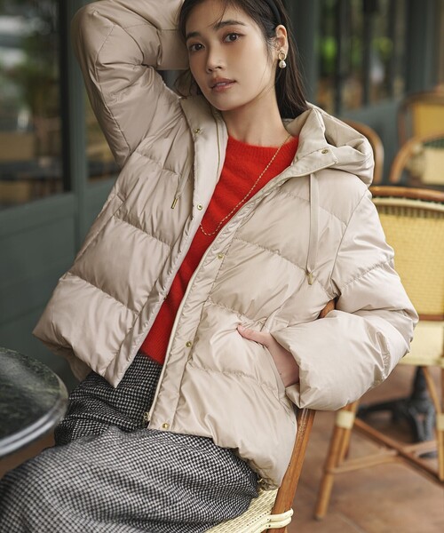 滝沢眞規子さん着用/VERY12月号掲載】シレータフタ コンパクト ダウン