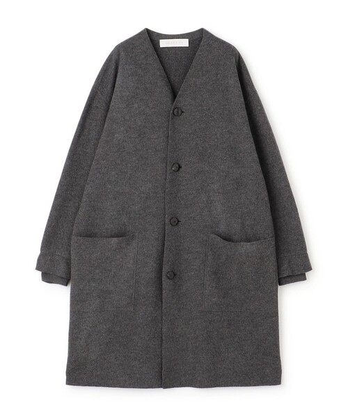 セール】フェルトニット ライトコート（ノーカラーコート）｜GALERIE