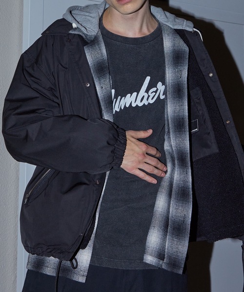 NUMBER (N)INE（ナンバーナイン）の「HOODED NEL CHECK OPEN COLLAR