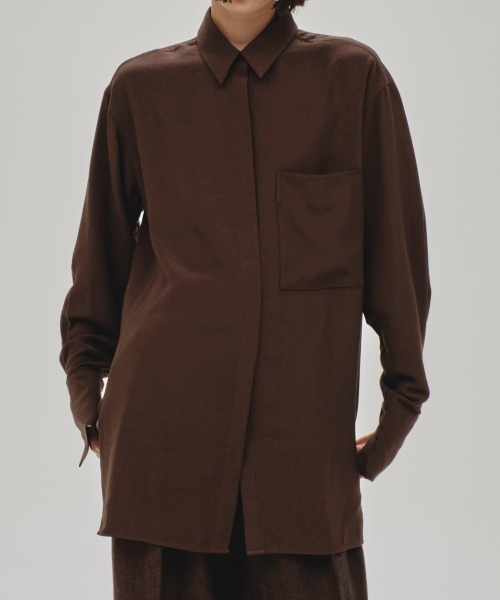 TODAYFUL（トゥデイフル）の「Backsatin Pocket Shirts（シャツ