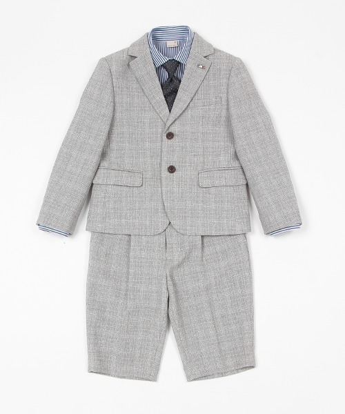 セール】グレージャケット+ショートパンツ（スーツセット）｜petit