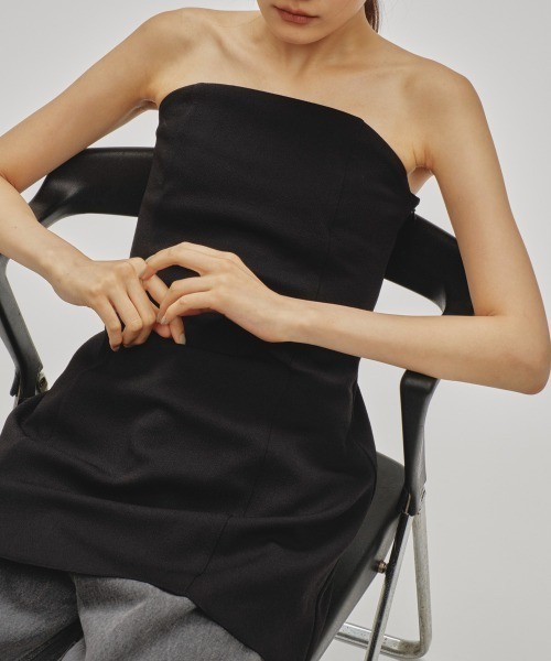 TODAYFUL（トゥデイフル）の「Georgette Bare Tunic（チューブトップ