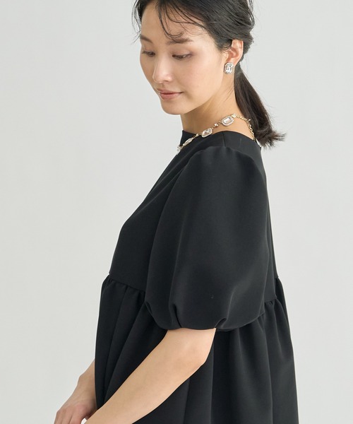 ANAYI（アナイ）の「ライトダブルクロスペプラムブラウス（シャツ
